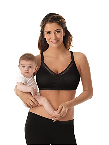 Playtex Women's Nursing Shaping Foam Wire Free W/ Lace - color: Black, size: X-Small