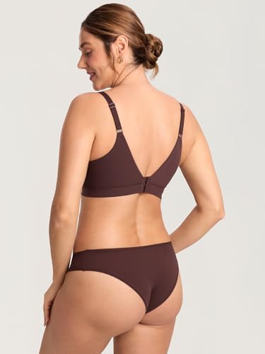 MOMANDA Seamless Nursing Bras for Breastfeeding - color: Hazelnut, size: X-Large