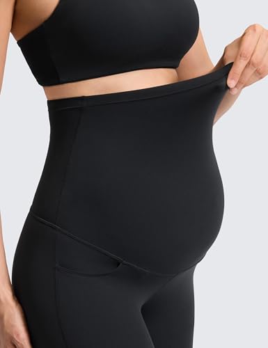 CRZ YOGA Maternity Flare Legging Pocket 29''/31''/33'' - color: Black, size: Small