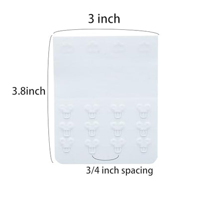 SAMGU Women's Bra Extenders 2 Hook/3 Hook/4 Hook/5 Hook/6 Hook Soft Stretchy - color: 3pcs, 4 Hook 3/4 Inch Spacing