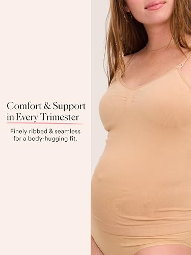 HATCH The Essential Nursing & Pumping Tank Top for Breastfeeding - color: Sand, size: X-Large