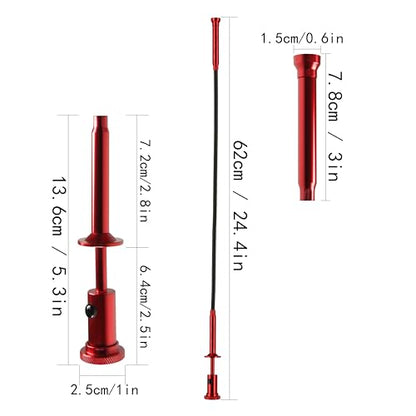 Magnetic Claw Grabber Pickup Tool with LED Light, 24.4in Retractable Reacher Grabber Tool, 2lb Pull Strength Magnetic Flexible Pick Up Tool for Sink Drain, Garbage Litter & Small Metal Items