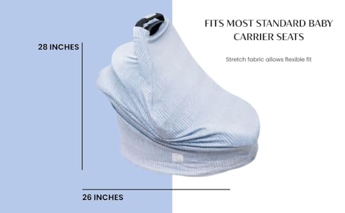 Baby Car Seat Cover & Nursing Canopy, Rayon Derived from Bamboo, Multi Use