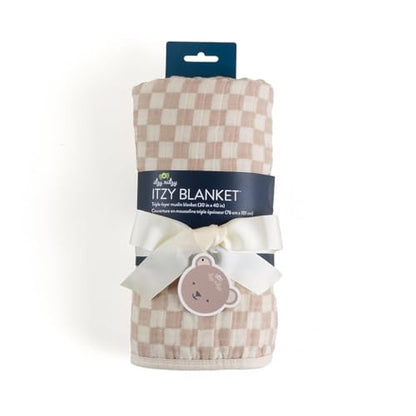 Itzy Ritzy Baby Blanket, Soft Cotton Muslin Multi-Use Blanket, Checkerboard - color: Checkerboard
