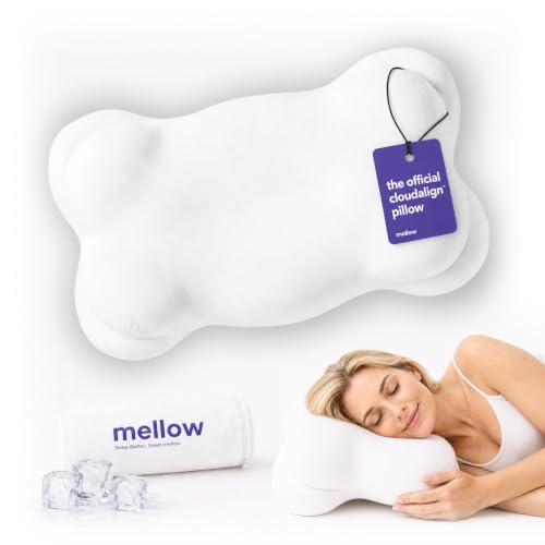 Mellow CloudAlign Memory Foam Pillow for Neck & Shoulder Support, High - size: High (Pack of 1)