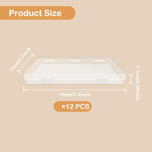 12 Pcs Clear Flat Breast Milk Freezer Storage Organizer Space Saving Breastmilk Plastic Storage Box Freezer Tray Breastfeeding Bag Fridge Organizer for Breastfeed Organization Tools - size: 12 Pcs