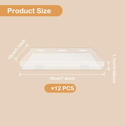 12 Pcs Clear Flat Breast Milk Freezer Storage Organizer Space Saving Breastmilk Plastic Storage Box Freezer Tray Breastfeeding Bag Fridge Organizer for Breastfeed Organization Tools - size: 12 Pcs