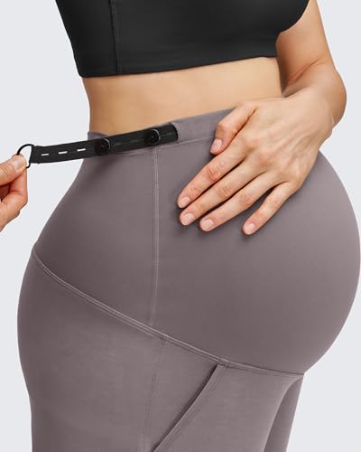 G4Free Smoofit Modal Soft Maternity Joggers Pregnancy Casual Sweatpants - color: Taupe, size: Medium