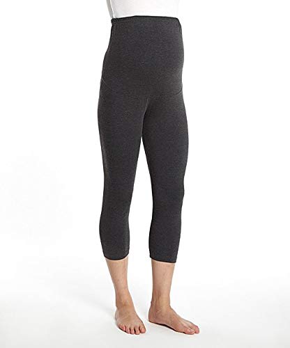 Rumor Has It Maternity Over the Belly Capri Crop Support Leggings - color: Charcoal