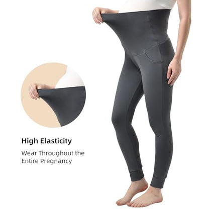 Stanpetix Maternity Joggers for Women Pregnancy Sweatpants - color: Grey, size: Small