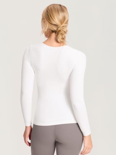 MOMANDA Crossover Maternity Nursing Tops - color: Iceland White, size: Medium