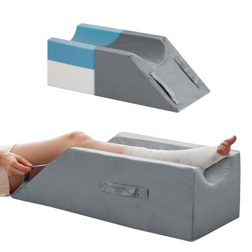 MEGCXIT Leg Elevation Pillow for After Surgery, Wedge Pillow, Grey - color: Grey, size: Single Leg