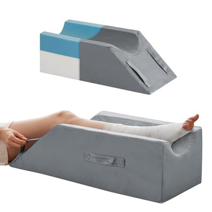MEGCXIT Leg Elevation Pillow for After Surgery, Wedge Pillow, Grey - color: Grey, size: Single Leg