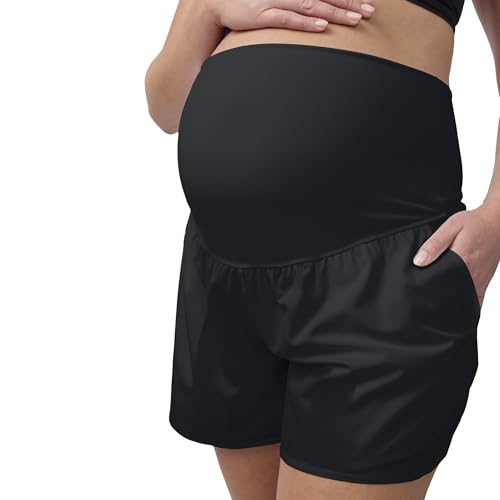 Ingrid & Isabel Everyday Active Maternity Shorts - color: Black, size: X-Large
