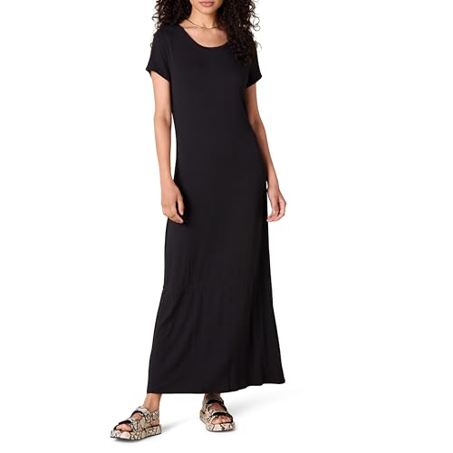 Amazon Essentials Women's Short-Sleeve Maxi Dress - color: Black, size: X-Small