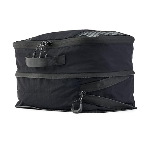 Plano StowAll Packing Cube, Medium, Black, Lightweight Expandable Gear Organizer with Mesh Panel, Fits Sportsman’s Trunks, Backpacks and Luggage - style: Medium