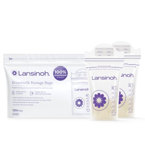 Lansinoh Breastmilk Storage Bags, 6 Ounce, 120 Count - size: 120 Count, style: 6oz
