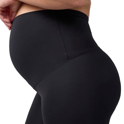 Ingrid & Isabel Everyday Active Maternity Flare Leggings - color: Black/Black, size: Small