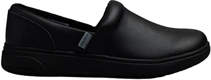 Cherokee Melody Nursing Clogs for Women Slip Resistant Leather Upper - color: Black, size: 5