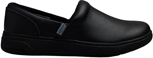 Cherokee Melody Nursing Clogs for Women Slip Resistant Leather Upper - color: Black, size: 6