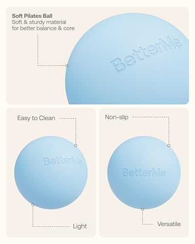 BetterMe Soft Pilates Ball - color: Serenity Blue