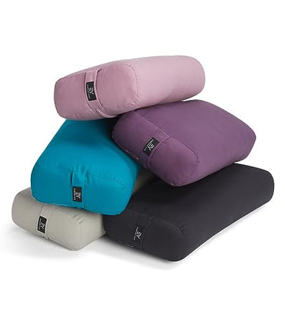 Everyday Yoga Premium Bolster, Soft Meditation Pillow, Multi-Colors - color: Peacock, style: A. High Impact - Rectangular