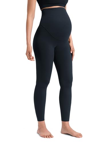 CRZ YOGA Maternity No Front Seam Legging 25" - color: True Navy, size: X-Large