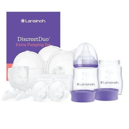Lansinoh DiscreetDuo Extra Pumping Set - size: DiscreetDuo Extra Pumping Set