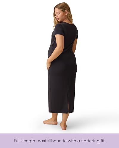 Kindred Bravely Essentials Maternity Nursing Maxi Dress for Breastfeeding - color: Thyme, size: X-Large