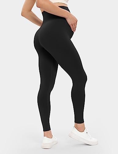Buttergene 5 Pack Maternity Leggings with Elastic Band - color: 5pack Black*5, size: Small