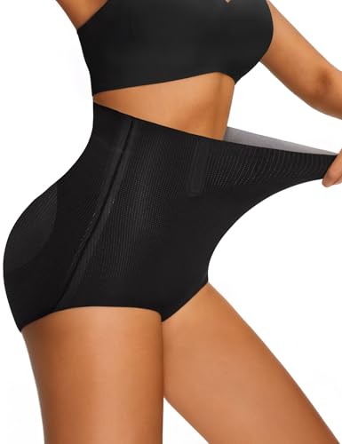 LUCKMEEY Tummy Control Shapewear Underwear, Seamless Comfy Shaping Briefs - color: Briefs Black, size: Small