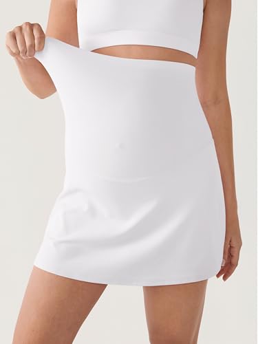 MOMANDA Maternity Tennis Skirt for Women - color: White, size: Medium