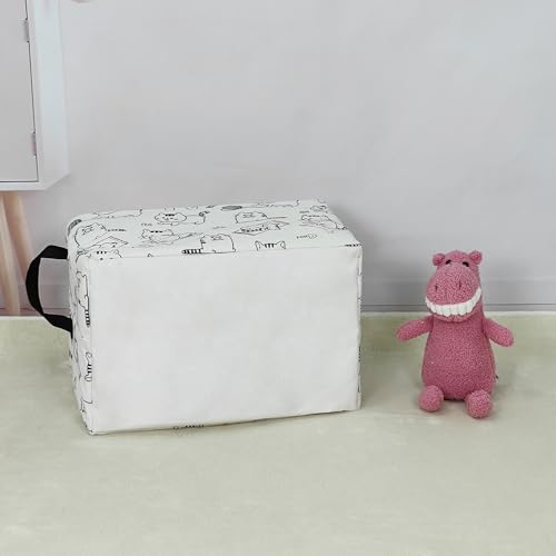 Rectangular Collapsible Cat Storage Basket Nursery Toy Organizer - color: Rec Cat