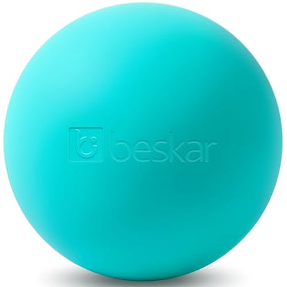 BESKAR Foot Massage Roller Navy Blackish Green & Massage Lacrosse Ball Green