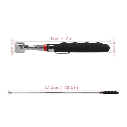 Heavy Magnetic Pick-up Tool 20 lbs for Pick up.Telescoping Pick Up Tool for Small Metal Tools Extends from 7 to 30 in,Useful for Hard-to-Reach Picking Tool - style: Small head-magnet