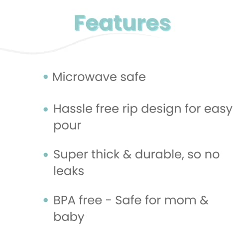 Zomee 8oz Breast Milk Storage Bags 200ct, Leakproof, BPA-Free, Freezer Safe - size: Pack of 200