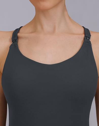 Nursing Tank Top Scoop Neck Pregnancy Camisoles Tanks - color: Gray, size: Medium