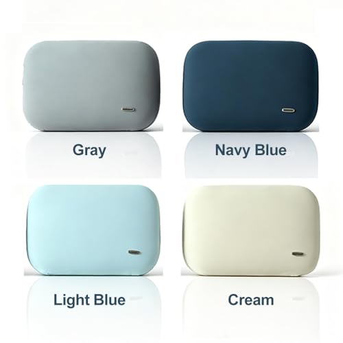 Lumbar Support Pillow Summer Soft Latex Lower Back Cushion for Car Seat - color: Light Blue