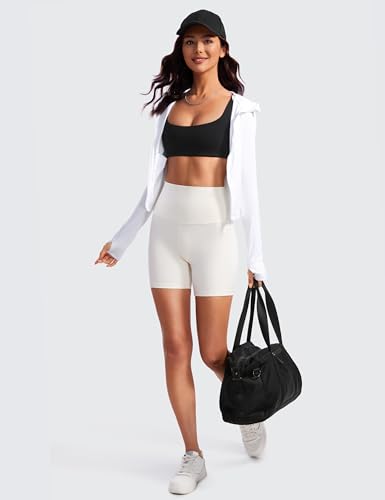CRZ YOGA Butterluxe Square Neck Sports Bras - color: Black, size: X-Large