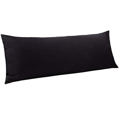 NTBAY Microfiber Body Pillowcase, 1 Pack, 20 x 54, Black - color: Black, size: Body (20" x 54")