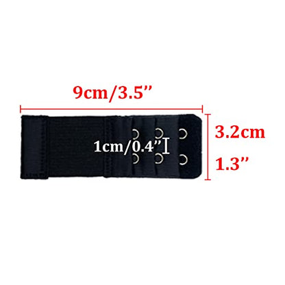 Bra Extenders 2 Hook / 3 Hook / 4 Hook / 5 Hook / 6 Hook, Soft & Stretchy for Back Bra Extension Strap B-E-B-E1 - color: 2 Hook - 5 Color