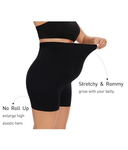 Maternity Underwear Over Bump, Black, Small