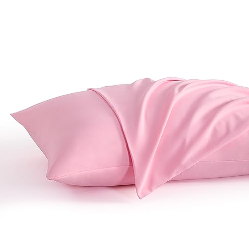 NTBAY Queen Microfiber Pillowcases, Set of 2, Pink - color: Pink, size: Queen (20"x30")