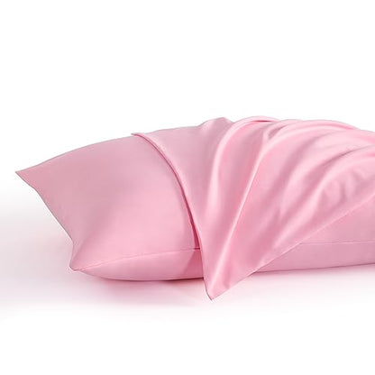NTBAY Queen Microfiber Pillowcases, Set of 2, Pink - color: Pink, size: Queen (20"x30")