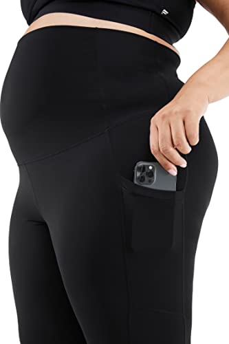 Fabletics Women's PureLuxe High-Waisted Maternity 7/8 Legging, Workout, Yoga, Light Compression, Buttery Soft - size: XX-Large