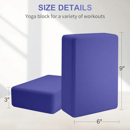 Large Foam Yoga Block - color: Dark Purple