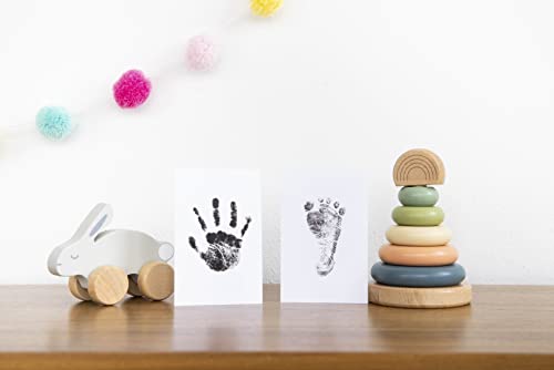 Pearhead 4-Pack Clean Touch Ink Pad Kit, Baby and Pet Pawprint Keepsake - color: Black 4-Pack, size: Regular 2.5" x 3.5”