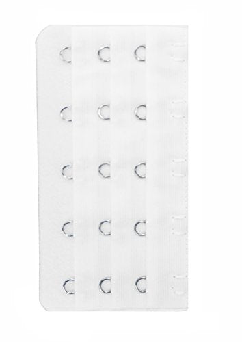 3pcs Women's Bra Band Extender 6-hook Plus Size Spacing Bra Extension Straps - color: Black, White, Beige