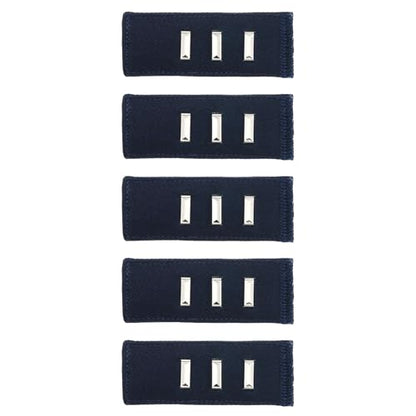 MECCANIXITY 5pcs Dark Blue Pants Waist Button Extenders for Women Men 3" - color: Dark Blue, size: 3"