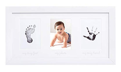 Baby Keepsake Photo Frame and Ink Kit, Create Baby's Handprint or Footprint, Nursery Décor - size: One Size, style: Ink Babyprint Frame